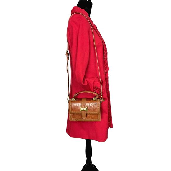 NWT - Louis Daisy Studded Faux Croc Crossbody - Picture 8 of 8